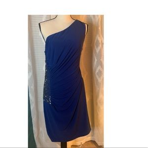 Vintage New Calvin Klein Formal Size 12 Navy Dress